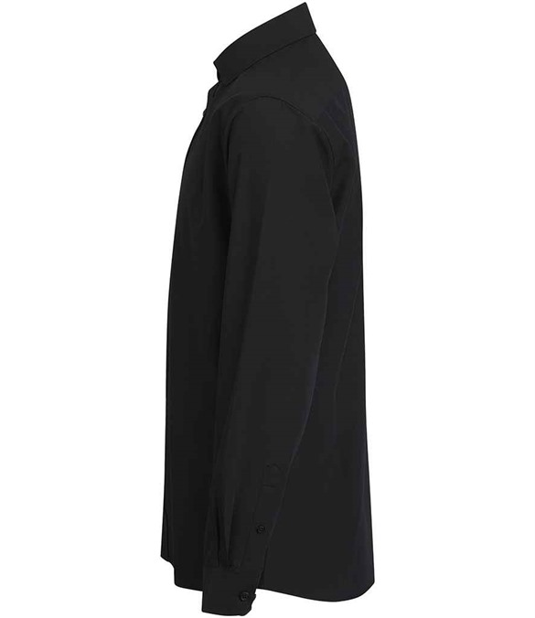 Henbury Long Sleeved Cotton Feel Coolplus Shirt