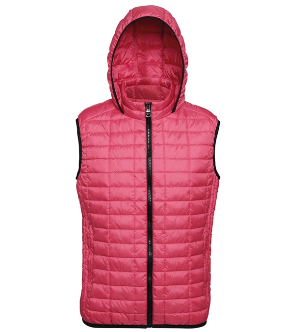 Honeycomb hooded gilet