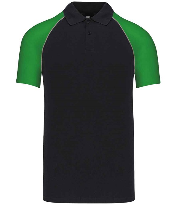 Kariban Baseball Cotton Piqu? Polo Shirt