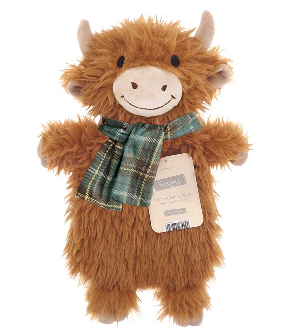 Highland cow hot water bottle
