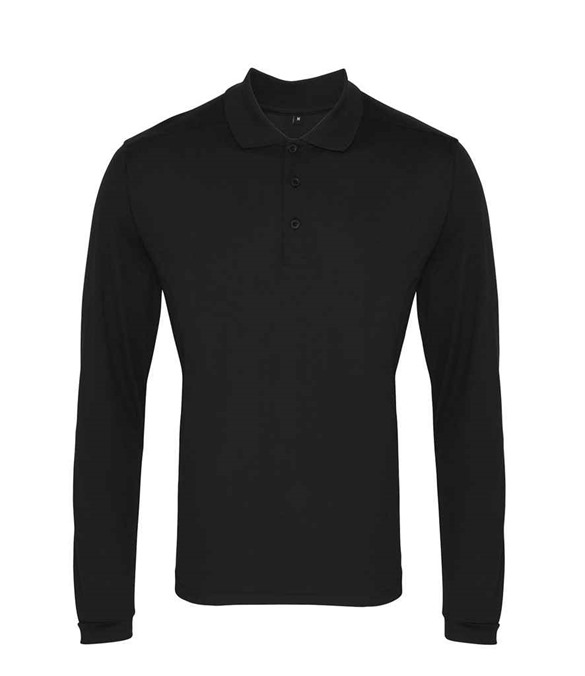 Premier Long Sleeve Coolchecker Piqu? Polo Shirt
