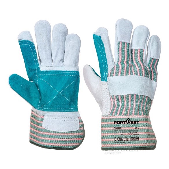 Leather Rigger 365 Cow Split Reinforced Palm Glove