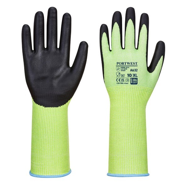 Cut D13 Nitrile Green Long Cuff Glove