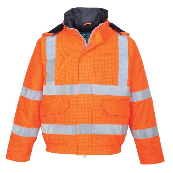 Bizflame Rain Hi-Vis FR Winter Bomber Jacket