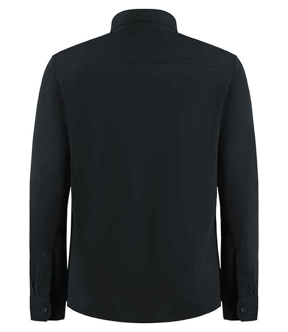 Kustom Kit Long Sleeve Superwash 60?C Piqu? Shirt