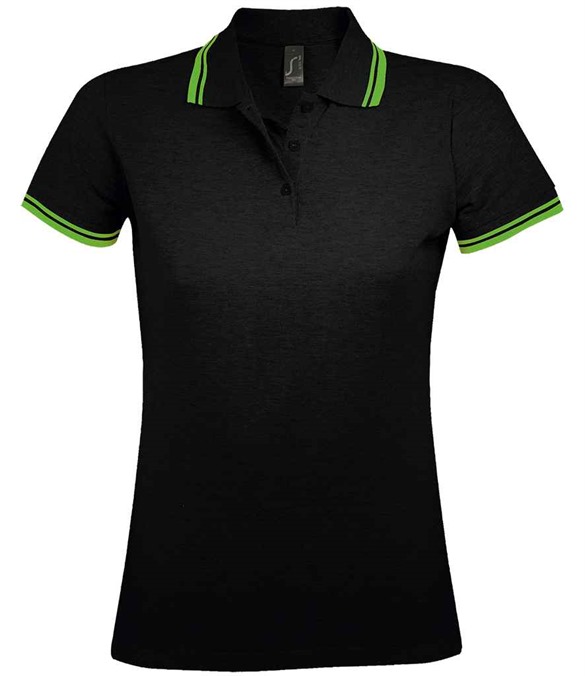 SOL'S Ladies Pasadena Tipped Cotton Piqu? Polo Shirt