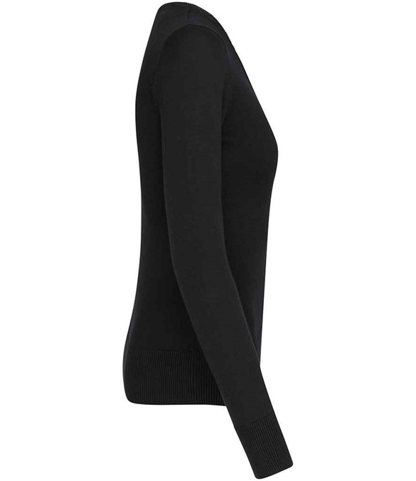 Kariban Ladies Cotton Acrylic V Neck Sweater