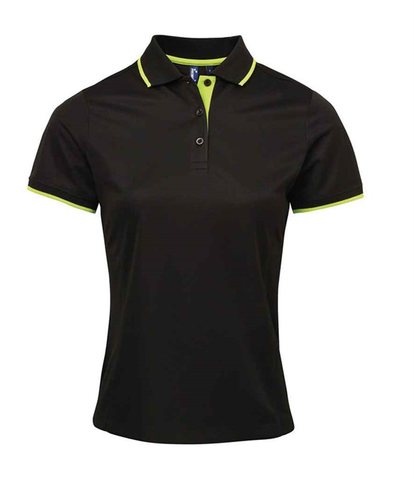Premier Ladies Contrast Coolchecker Piqu? Polo Shirt