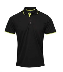 Premier Contrast Coolchecker Piqu? Polo Shirt