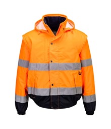 Hi-Vis 2-in-1 Contrast Bomber Jacket