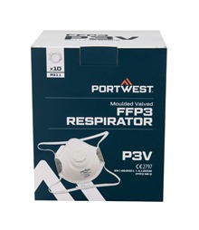 Moulded FFP3 Valved Respirator (Pk10)