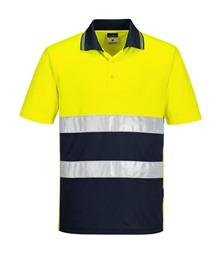 Hi-Vis Lightweight Contrast Polo Shirt S/S
