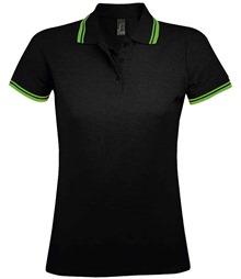 SOL'S Ladies Pasadena Tipped Cotton Piqu? Polo Shirt