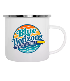 Blue Horizons Surf Club - Enamel Mugs.