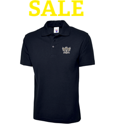 Sale - CDC Junior Embroidered Navy Polo Shirt. Sizes 7-8 years, 9-10 years.
