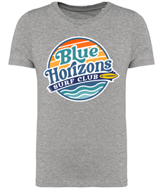 Blue Horizon Adult T-Shirt with Large Centre Printed Front Logo