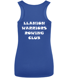 LLanion Warriors Rowing Club Ladies Vest with Embroidered Front Logo and Back Print