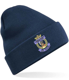 Llanion Warriors Rowing Club Beanie with Gold Coloured Embroidered Logo