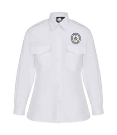 NCI Wooltack Point Women’s Pilot Long Sleeved Blouse With Logo Embroidered on Front Left Chest