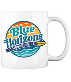 Blue Horizons Surf Club - Ceramic Mugs.