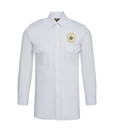 NCl -  Long Sleeve Mens Pilot Shirt Logo Embroidered on Front Left Chest