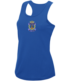 LLanion Warriors Rowing Club Ladies Vest with Embroidered Centre Front Logo