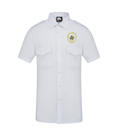 NCl -  Short Sleeve Mens Pilot Shirt Logo Embroidered on Front Left Chest